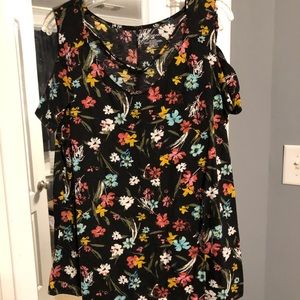 Lane Bryant cold shoulder top